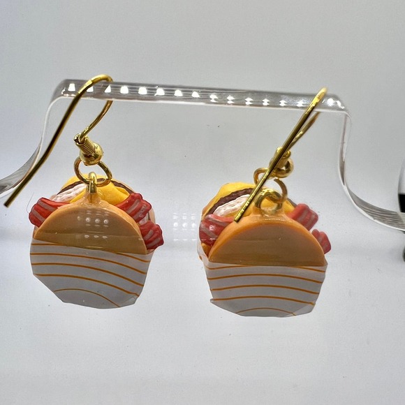 Breakfast Sandwich Earrings - Mini Brands Foodie Earrings - Bacon Sandwich - Picture 4 of 8